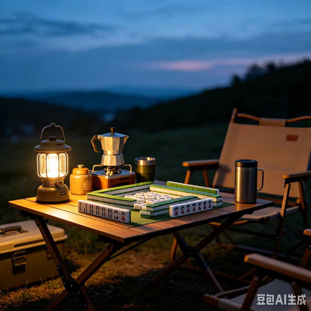 picnic mahjong set portable